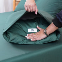 Ackly Bamboo Royal Green Luxury Pillowcases Pair