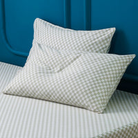 Ackly Bamboo Sage Green Checkerboard Pillowcases – Luxurious Comfort for Serene Sleep