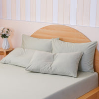 Ackly Bamboo Sage Green Pillowcases - Luxurious Comfort & Style Pair