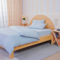 Ackly Bamboo Sky Blue Luxury Duvet Cover: Embrace Comfort and Sophistication
