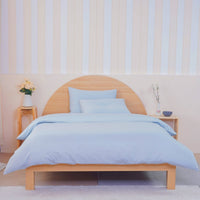 Ackly Bamboo Sky Blue Luxury Duvet Cover: Embrace Comfort and Sophistication