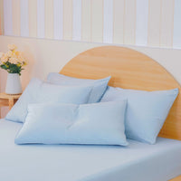 Ackly Bamboo Sky Blue Luxury Pillowcases - Serene Comfort & Elegance Pair