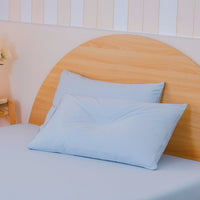 Ackly Bamboo Sky Blue Luxury Pillowcases - Serene Comfort & Elegance Pair