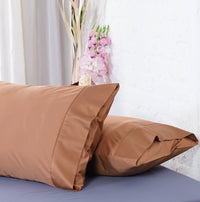 Ackly Bamboo Terracotta Orange Pillowcases - Luxurious Comfort Pair