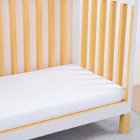 Ackly Bamboo Luxury White Cot Bed Fitted Sheet