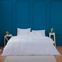 Ackly Bamboo Luxury White Duvet Cover - Sustainable Elegance for Your Bedroom