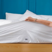 Ackly Bamboo Luxury White Fitted Sheet