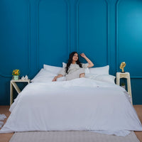 Ackly Bamboo Luxury White Flat Sheet – Silky Soft Comfort and Timeless Elegance