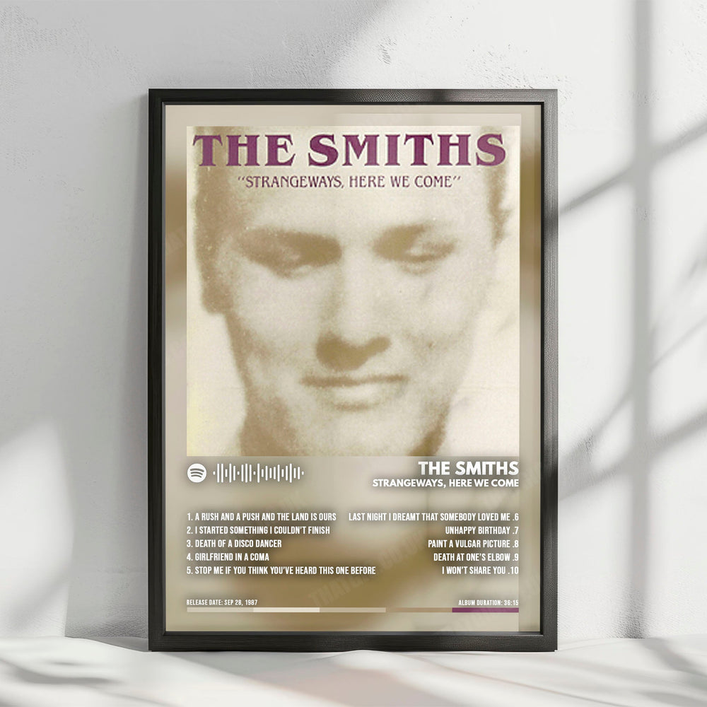 The Smiths "Strangeways, Here We Come" Album Cover Poster - with Complete Tracklist