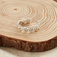 Adjustable Daisy Eternity Ring