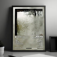 Bon Iver "For Emma, Forever Ago" Album Cover Poster - with Complete Tracklist