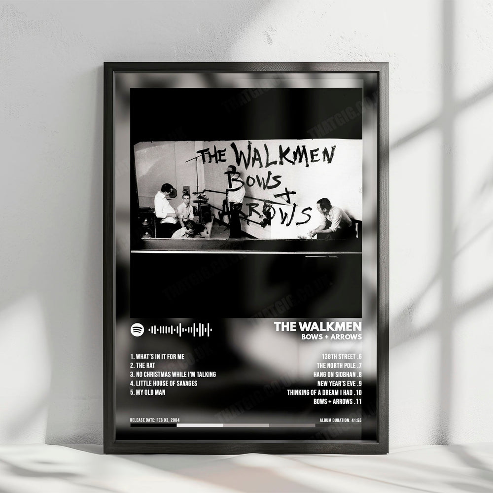 The Walkmen "Bows + Arrows" Album Cover Poster - with Complete Tracklist