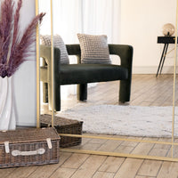 Aimi Gold Metal Rectangle Window Mirror - 200cm x 120cm Elegance