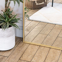 Akiko - Full Length Gold Metal Arched Mirror - 180cm x 105cm