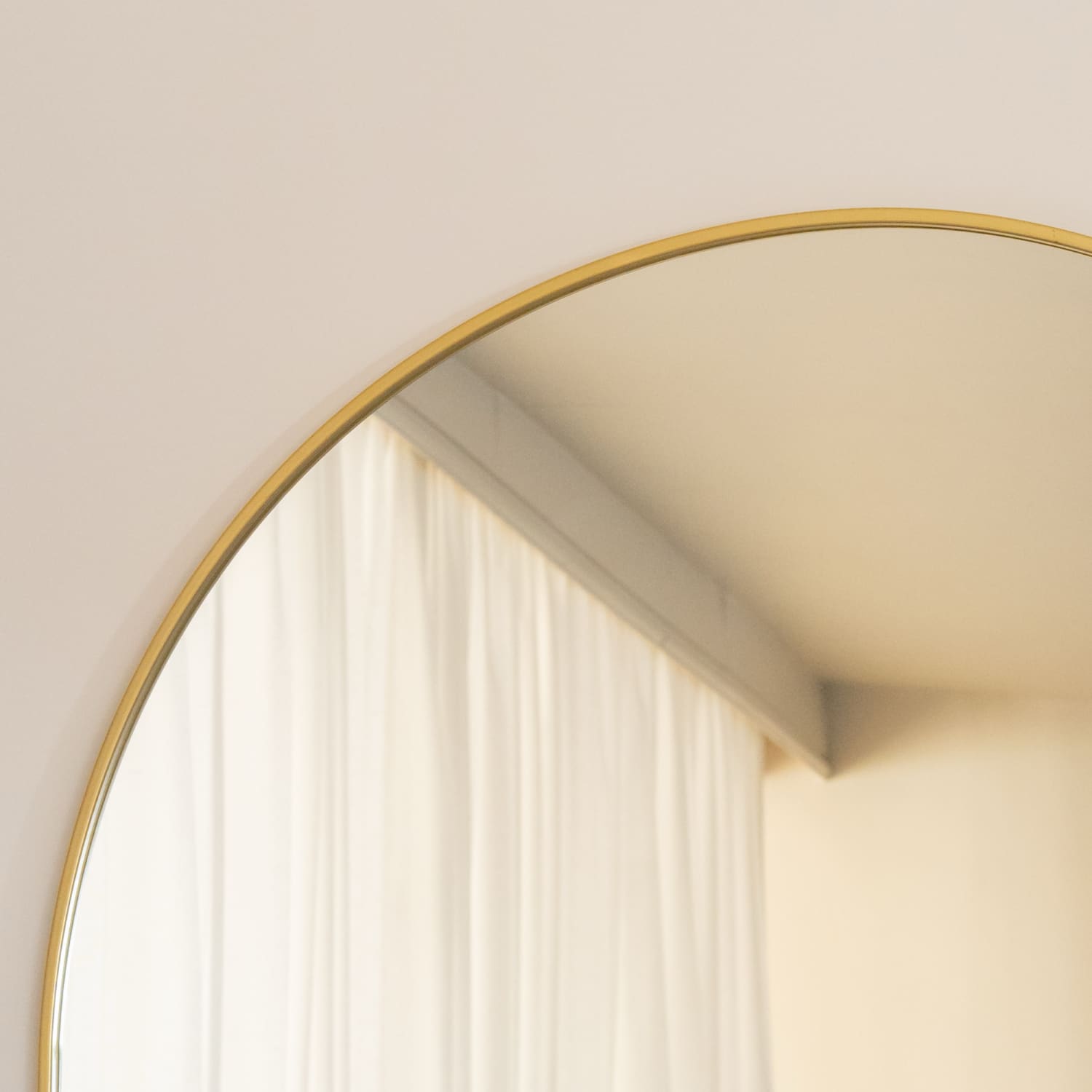 Akiko - Full Length Gold Metal Arched Mirror - 200cm x 120cm