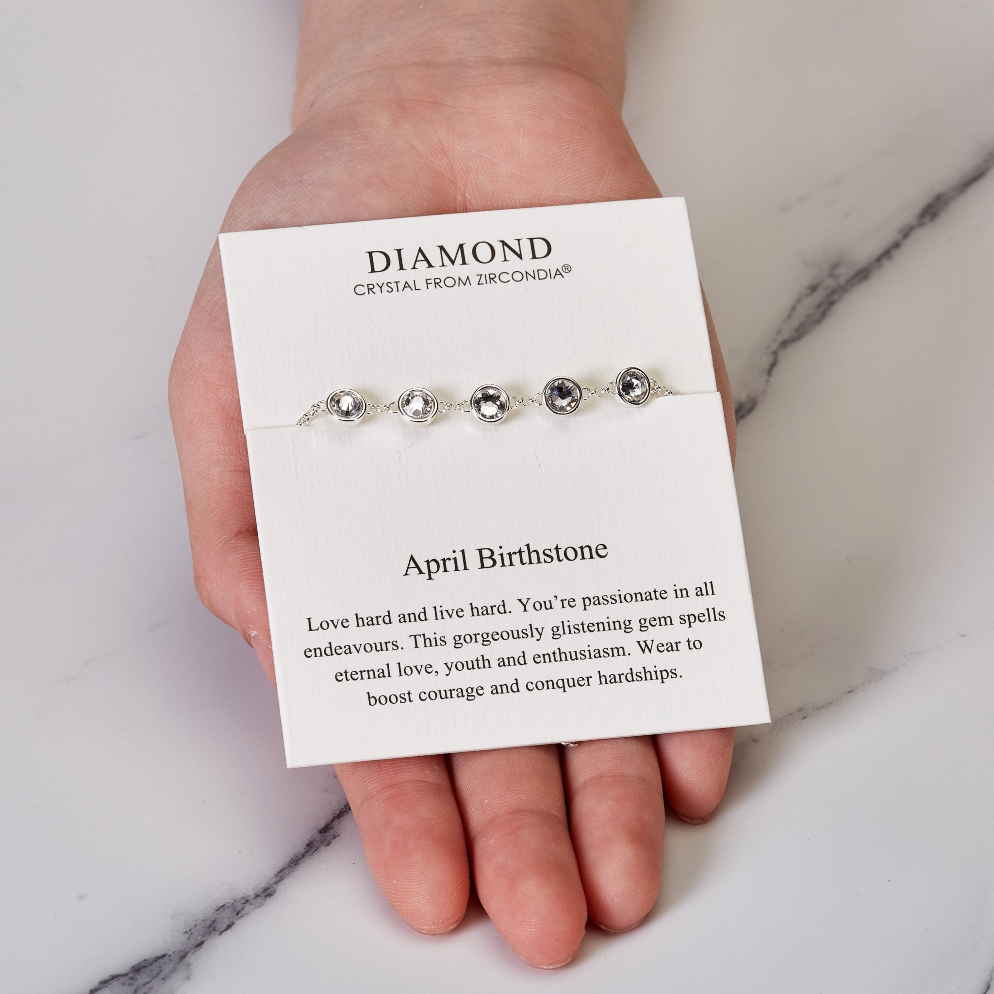 April Birthstone Bracelet Created with Diamond Zircondia® Crystals
