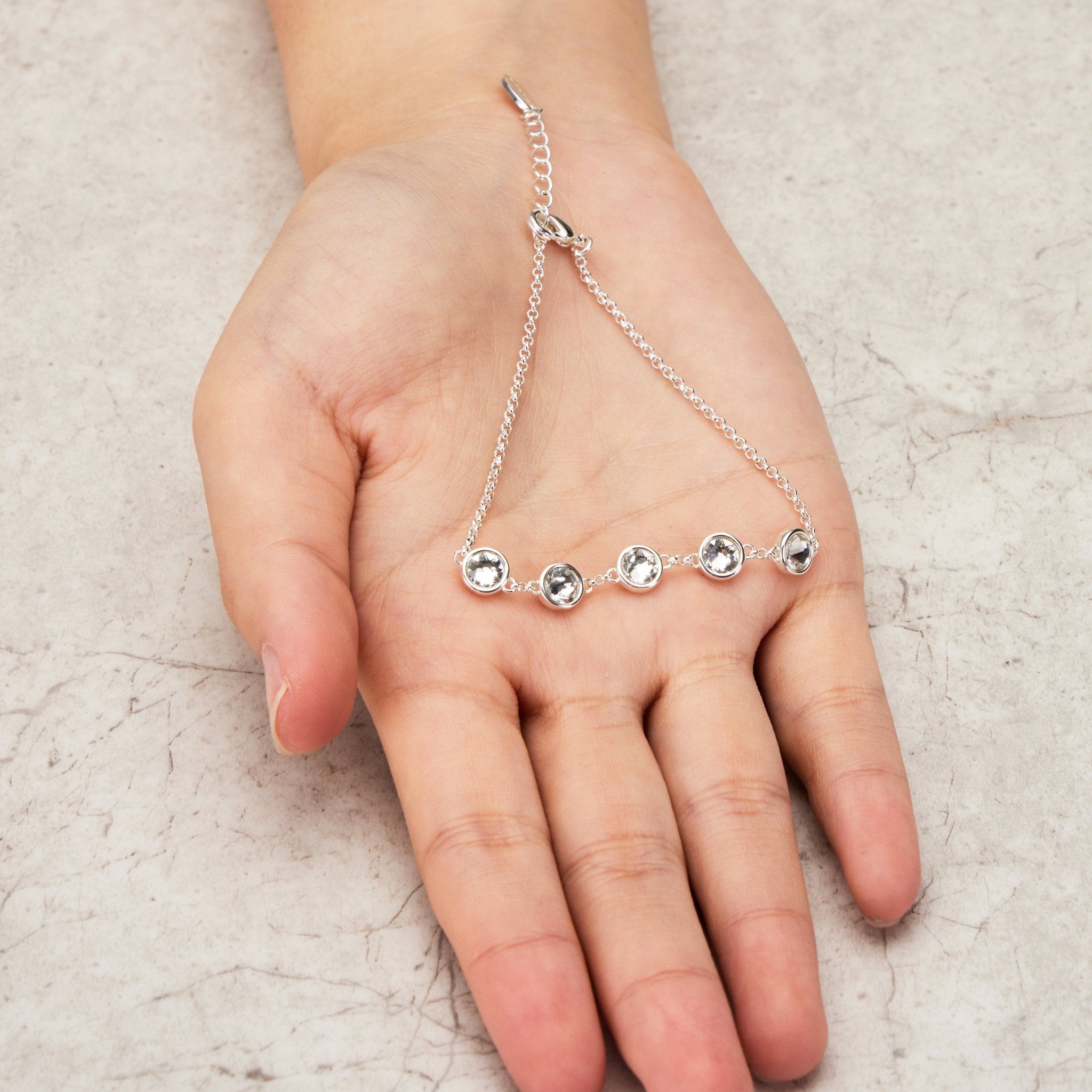 April Birthstone Bracelet Created with Diamond Zircondia® Crystals