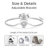 April (Diamond) Birthstone Bracelet Created with Zircondia® Crystals