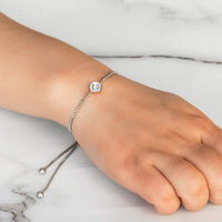 April (Diamond) Birthstone Bracelet Created with Zircondia® Crystals