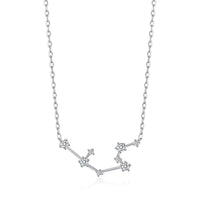 Aquarius Star Sign Zodiac Constellation Necklace with Zircondia® Crystals