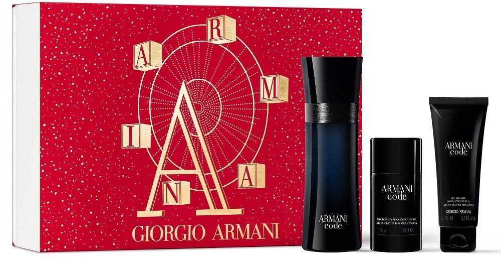 Giorgio Armani Armani Code 125ml EDT + 75ml Shower Gel + 75ml Deo for Men Gift Set