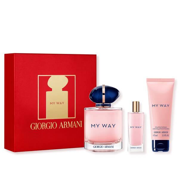 Giorgio Armani My Way Gift Set for Women 90ml EDP + 15ml mini EDP + 75ml Body Lotion
