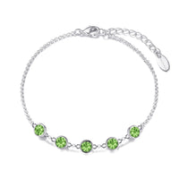 August Birthstone Bracelet Created with Peridot Zircondia® Crystals