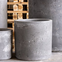 Aurella | Onyx Dusk – 30cm Medium Concrete Cylinder Planter – 13L Round Plant Pot