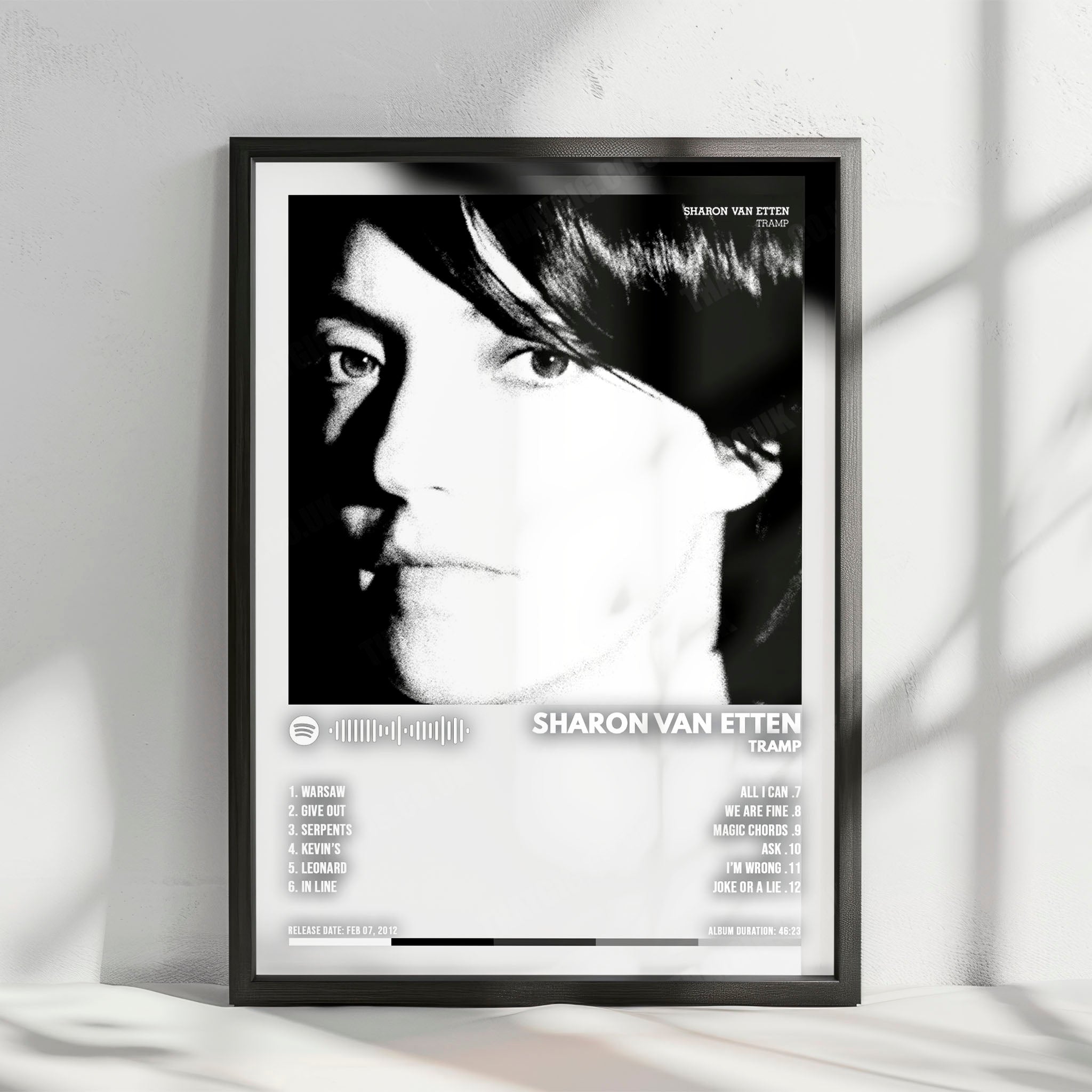 Sharon Van Etten "Tramp" Album Cover Poster - with Complete Tracklist