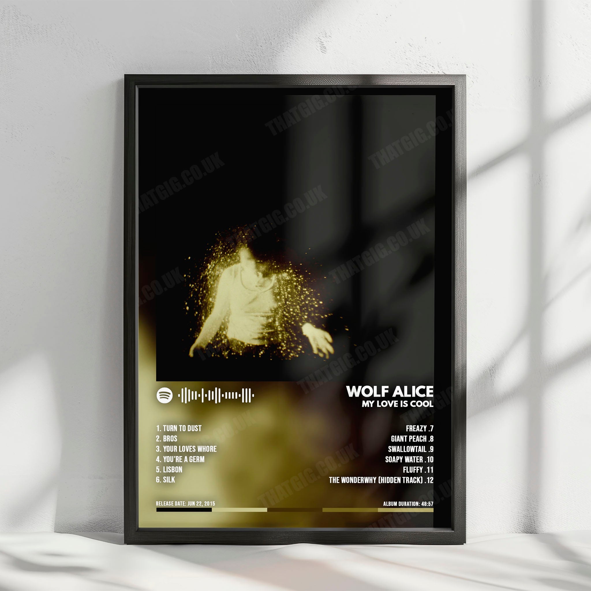 Wolf Alice "My Love Is Cool" Album Cover Poster - with Complete Tracklist