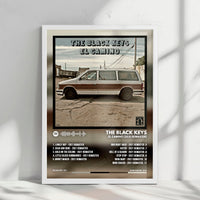 The Black Keys "El Camino" Album Cover Poster - with Complete Tracklist