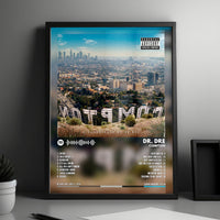 Dr. Dre "Compton" Album Cover Poster - with Complete Tracklist