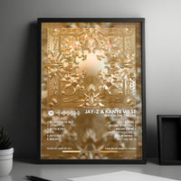 Jay-Z & Kanye West "Watch The Throne" Album Cover Poster - with Complete Tracklist