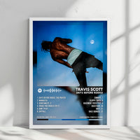 Travis Scott "Days Before Rodeo" Album Cover Poster - with Complete Tracklist