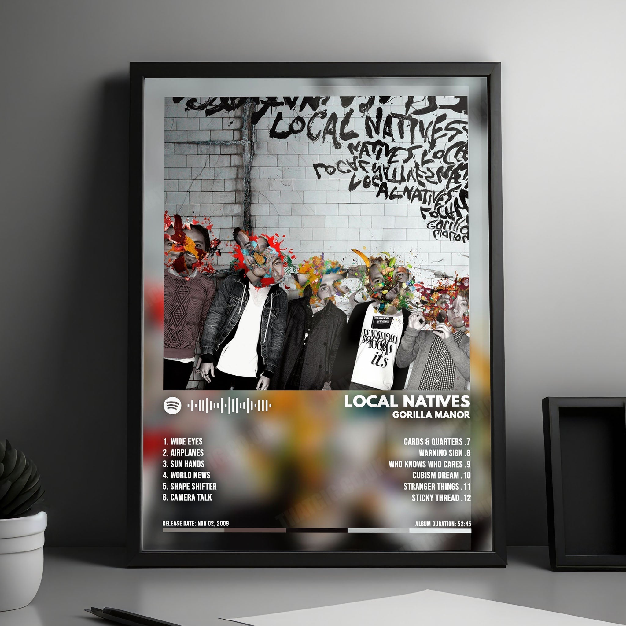 Local Natives "Gorilla Manor" Album Cover Poster - with Complete Tracklist