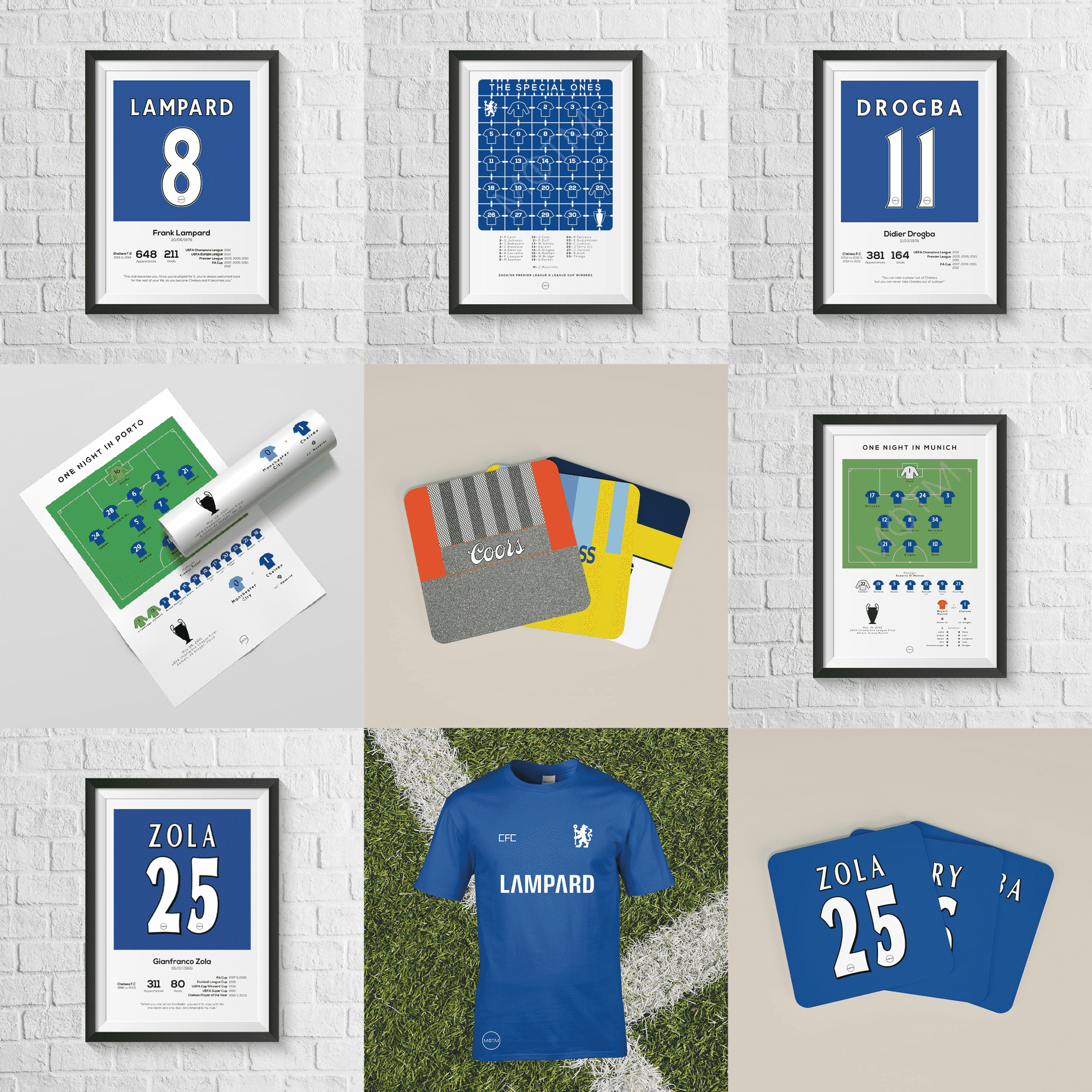 London Blues vs Munich 2012 Champions League Final Print