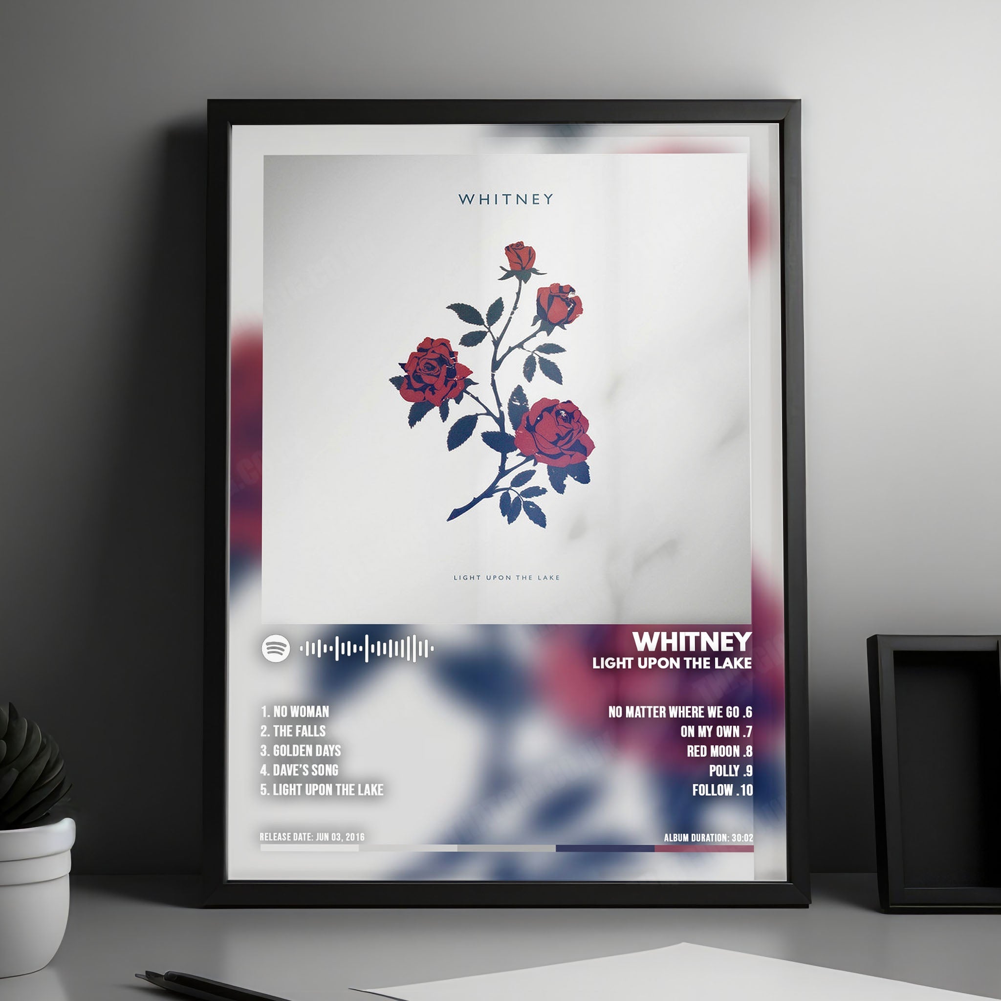 Whitney "Light Upon the Lake" Album Cover Poster - with Complete Tracklist