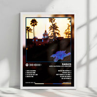 Eagles "Hotel California" Album Cover Poster - with Complete Tracklist
