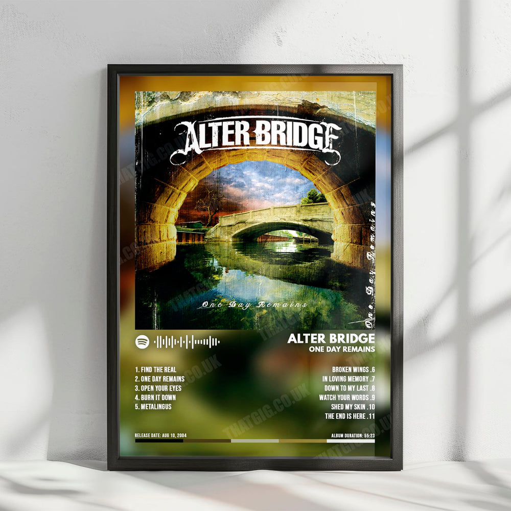 Alter Bridge "One Day Remains" Album Cover Poster - with Complete Tracklist