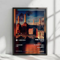 Pink Floyd "Animals  " Album Cover Poster - with Complete Tracklist