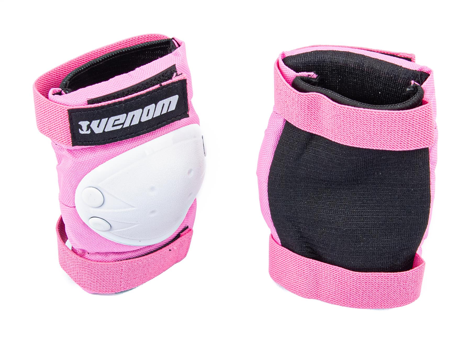Venom Triple Knee/Elbow/Wrist Pad Set - Pink White