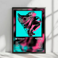 Gorillaz "The Now Now" Album Cover Poster - with Complete Tracklist