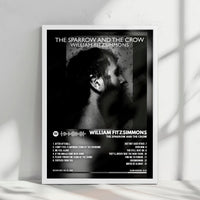 William Fitzsimmons "The Sparrow and the Crow" Album Cover Poster - with Complete Tracklist