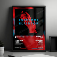 Interpol "El Pintor" Album Cover Poster - with Complete Tracklist