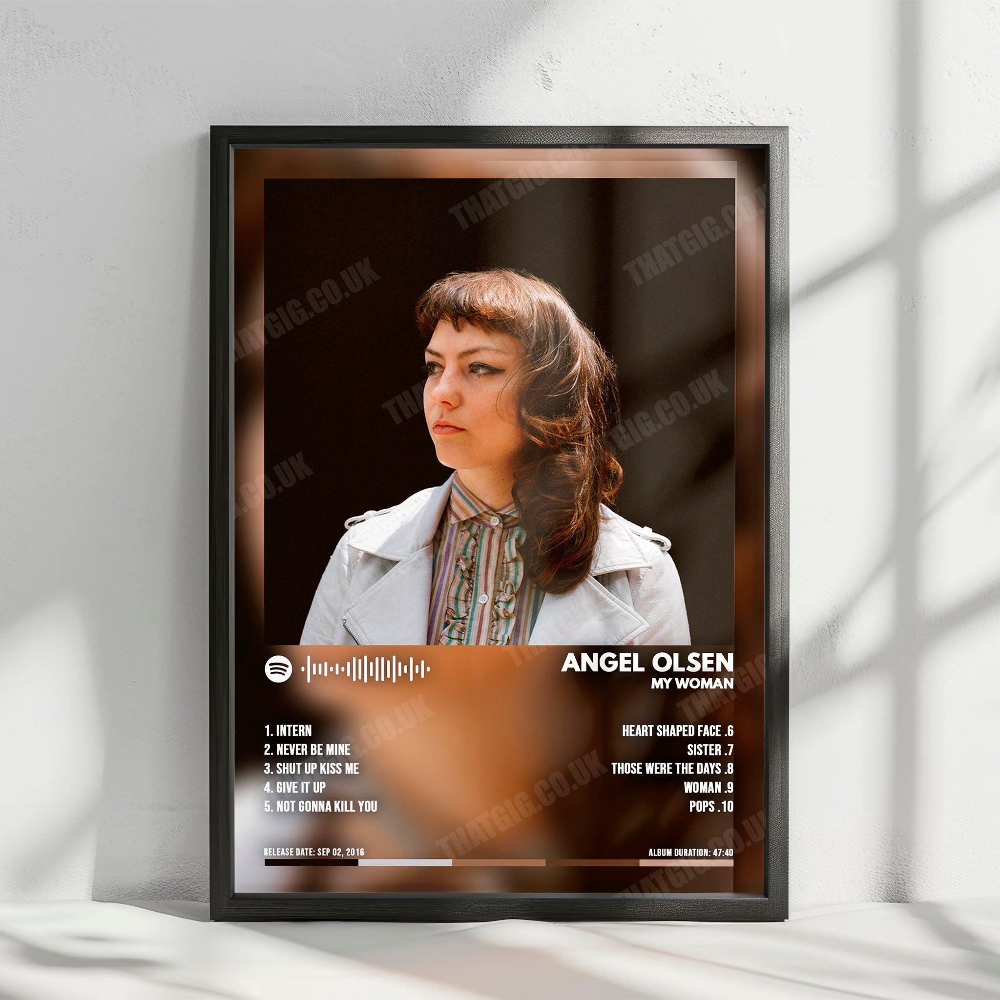 Angel Olsen "MY WOMAN" Album Cover Poster - with Complete Tracklist