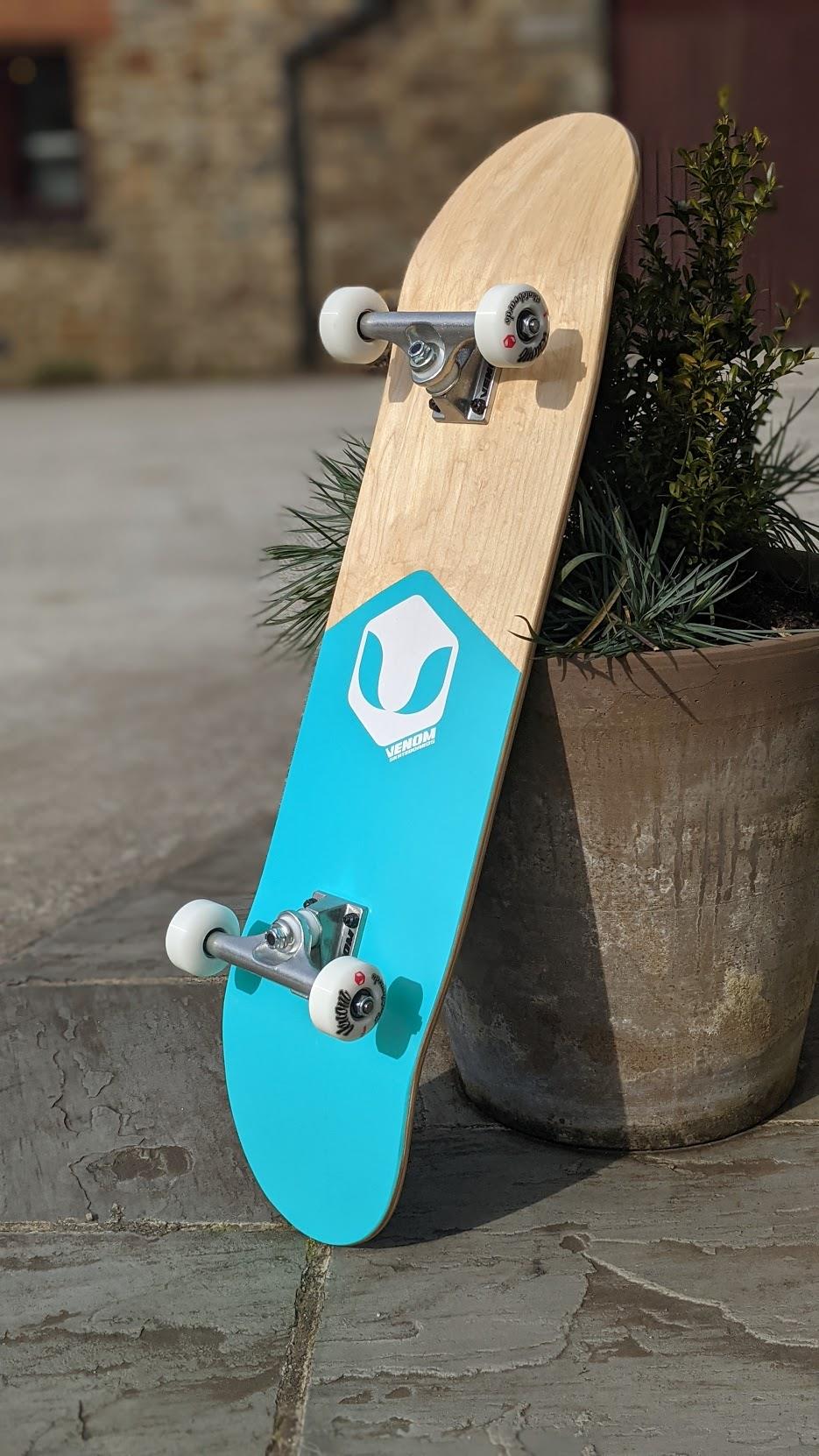 Venom Pro Complete Skateboard - Teal Dip Logo - 8.0"