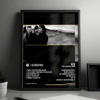 U2 "The Joshua Tree" Album Cover Poster - with Complete Tracklist