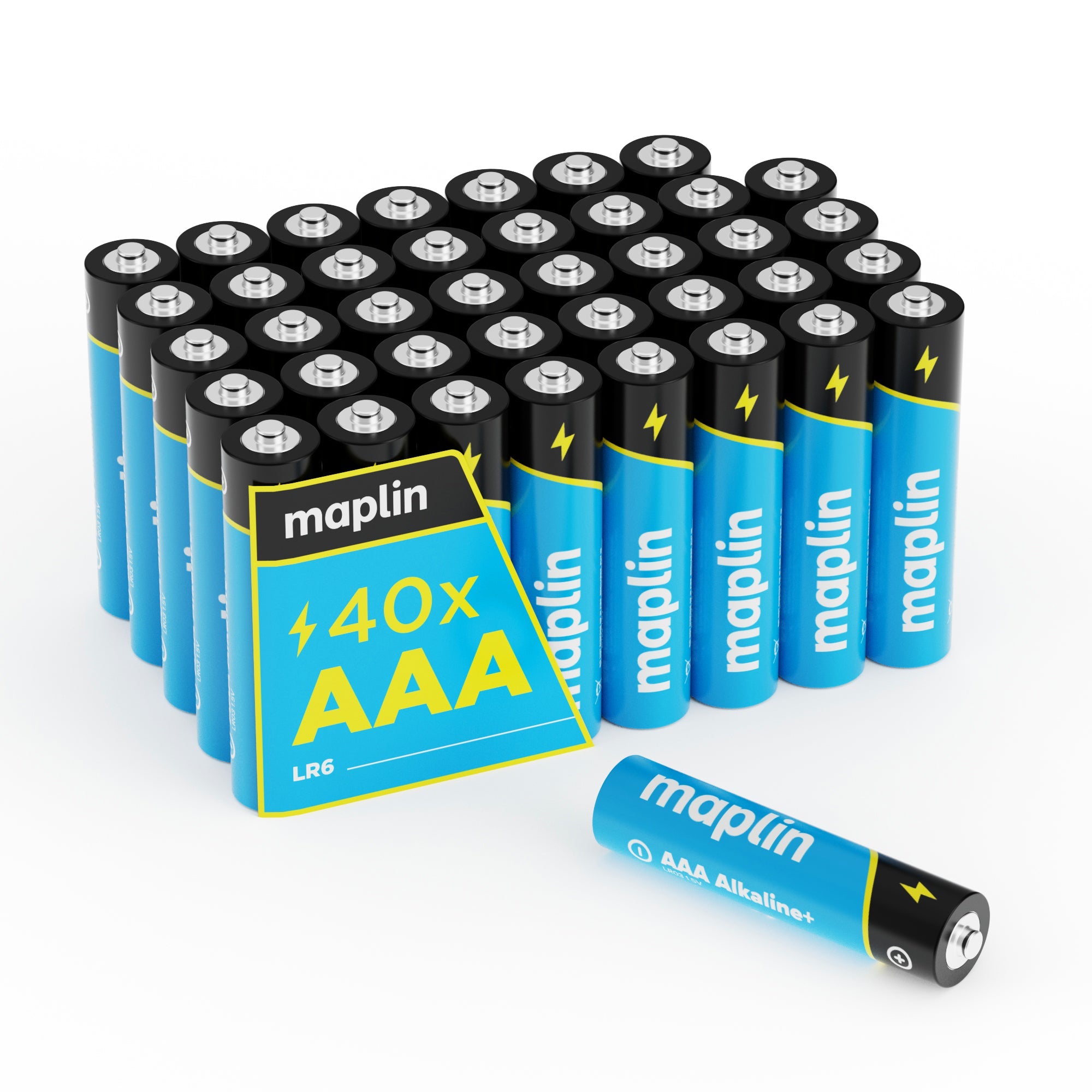 Maplin AAA LR03 1.5V Alkaline Batteries 7 Year Shelf Life High Performance