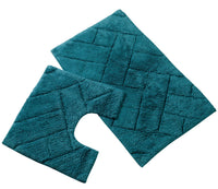 Bali Bath Mat & Pedestal Set Luxurious Super Absorbent Extra-Soft Cotton Mats for Bathroom Comfort and Style in Multiple Colours by OLIVIA ROCCO