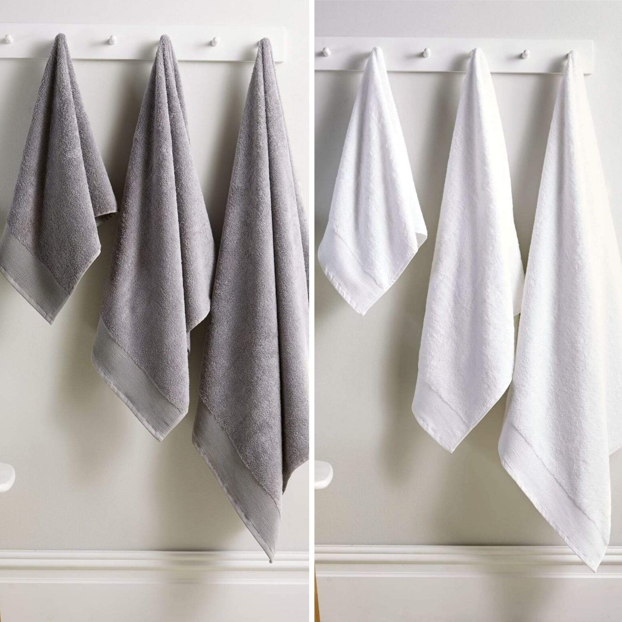 Bamboo Cotton Luxury 600GSM Eco-Friendly Bath Towels Highly Absorbent Durable and Soft Bathroom Essentials in Elegant Colours Designed in England by OLIVIA ROCCO